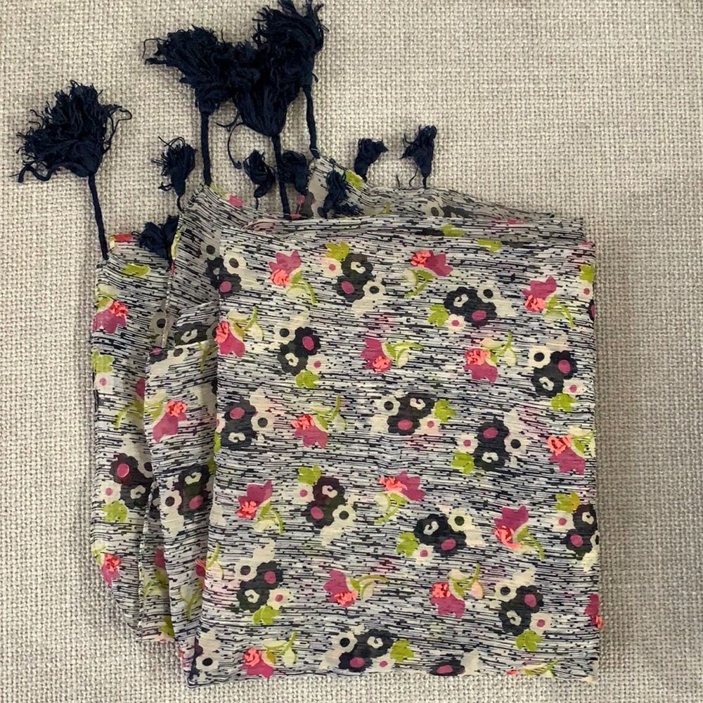 UO chiffon floral scarf